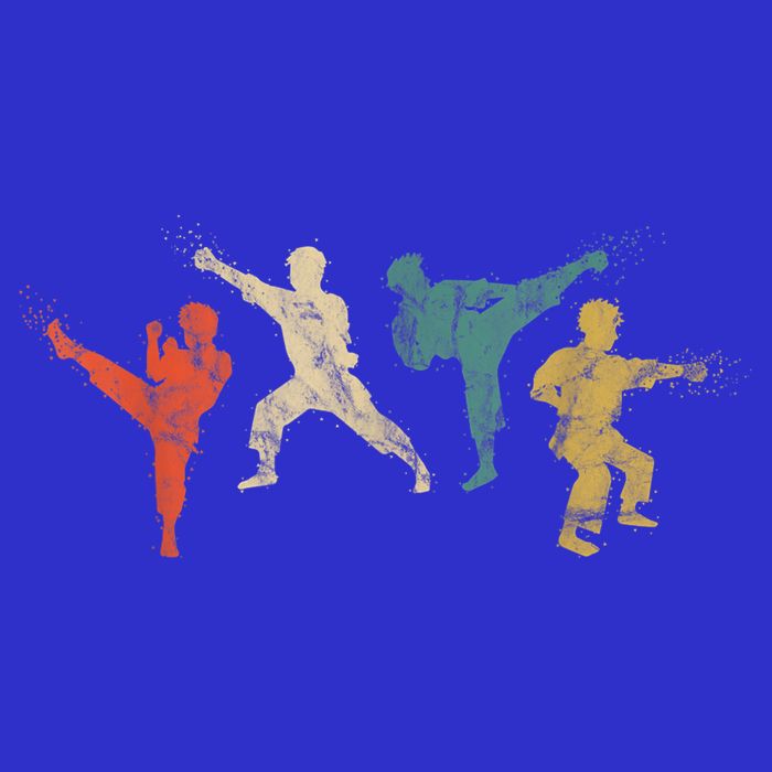Cool Vintage Martial Arts Gift For Kids And Adults Karate Gift Button