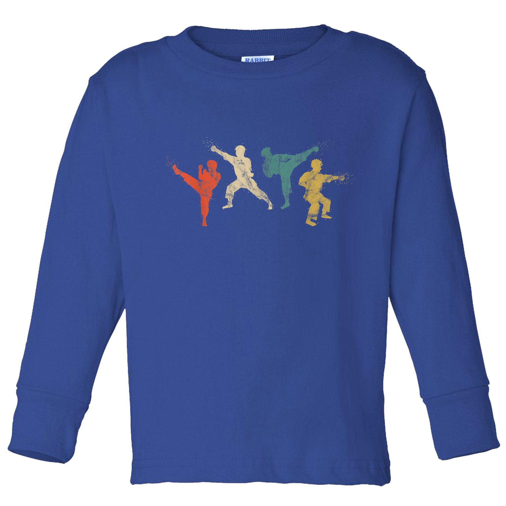 Cool Vintage Martial Arts Gift For Kids And Adults Karate Gift Toddler Long Sleeve Shirt