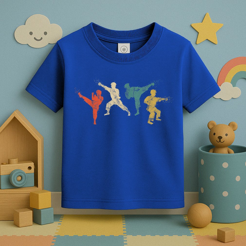 Cool Vintage Martial Arts Gift For Kids And Adults Karate Gift Toddler T-Shirt