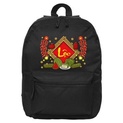 Cute Vietnamese New Year Prosperity Phuc Loc Tho Tet Holiday 16 in Basic Backpack