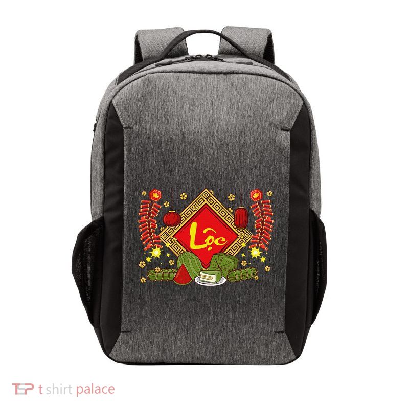 Cute Vietnamese New Year Prosperity Phuc Loc Tho Tet Holiday Vector Backpack
