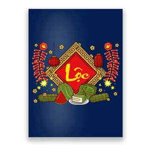 Cute Vietnamese New Year Prosperity Phuc Loc Tho Tet Holiday Poster