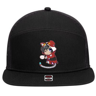 Chibi Voltron Onsie Keith 7 Panel Mesh Trucker Snapback Hat