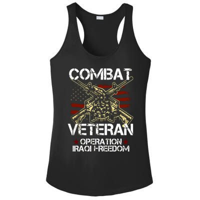 Combat Veteran Operation Iraqi Freedom Veterans Day Iraq Ladies PosiCharge Competitor Racerback Tank