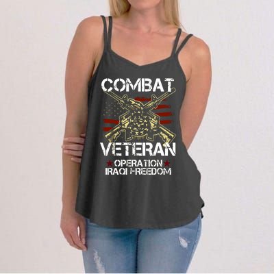 Combat Veteran Operation Iraqi Freedom Veterans Day Iraq Women's Strappy Tank