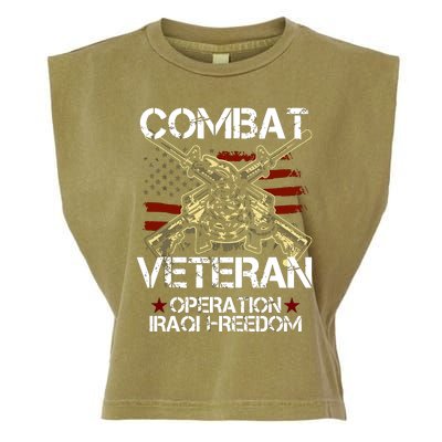 Combat Veteran Operation Iraqi Freedom Veterans Day Iraq Garment-Dyed Women's Muscle Tee