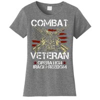 Combat Veteran Operation Iraqi Freedom Veterans Day Iraq Women's T-Shirt