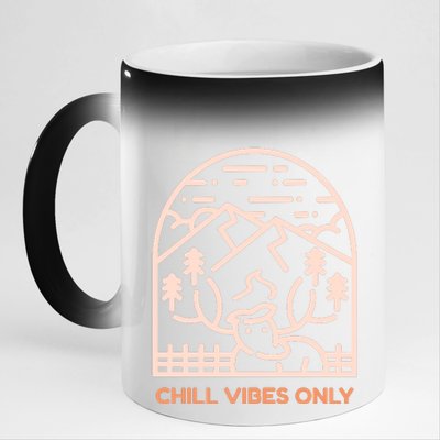 Chill Vibes Only 11oz Black Color Changing Mug