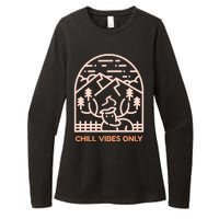 Chill Vibes Only Womens CVC Long Sleeve Shirt