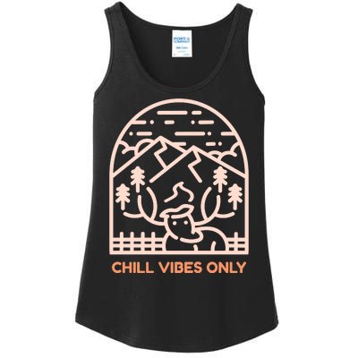 Chill Vibes Only Ladies Essential Tank