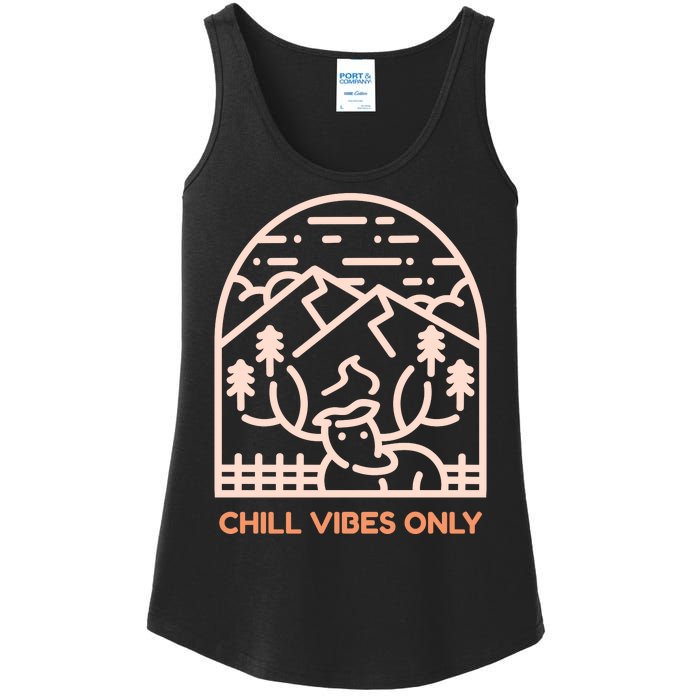 Chill Vibes Only Ladies Essential Tank