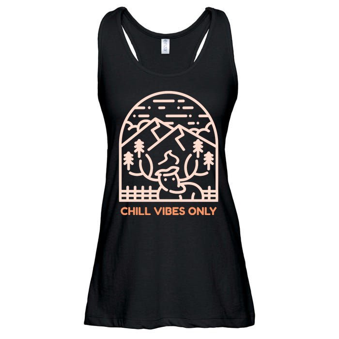 Chill Vibes Only Ladies Essential Flowy Tank