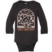 Chill Vibes Only Baby Long Sleeve Bodysuit