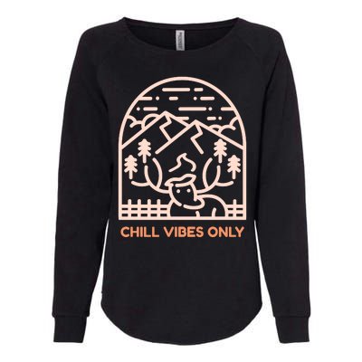 Chill Vibes Only Womens California Wash Sweatshirt