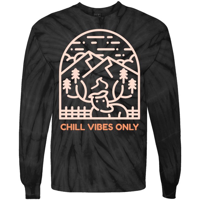 Chill Vibes Only Tie-Dye Long Sleeve Shirt