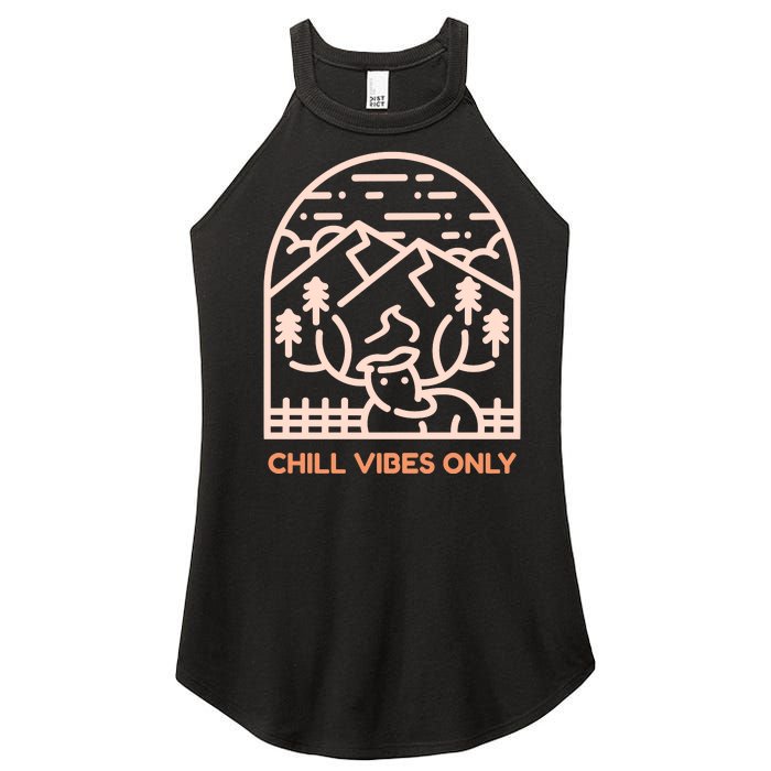 Chill Vibes Only Women's Perfect Tri Rocker Tank