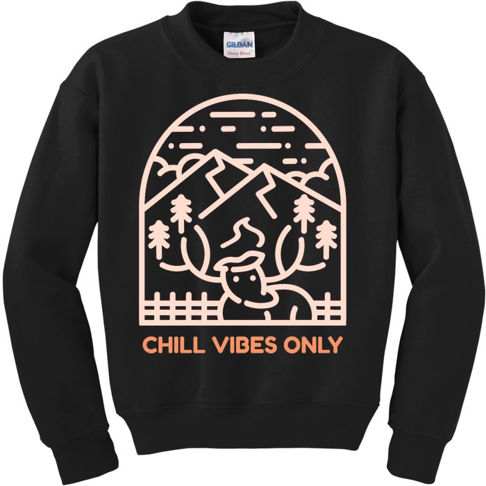 Chill Vibes Only Kids Sweatshirt