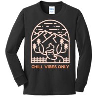 Chill Vibes Only Kids Long Sleeve Shirt