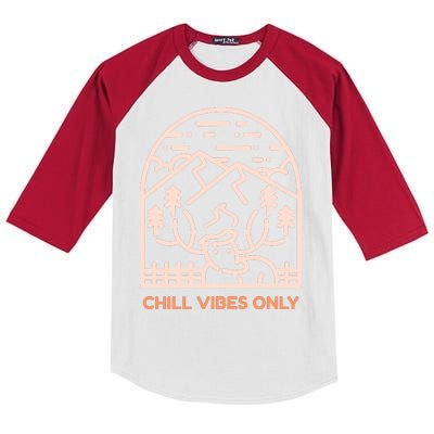 Chill Vibes Only Kids Colorblock Raglan Jersey