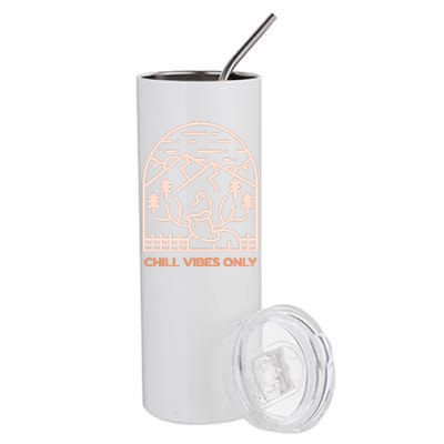 Chill Vibes Only Stainless Steel Tumbler