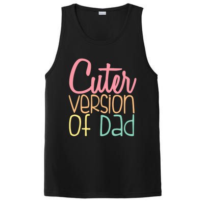 Cuter Version Of Dad. Funny Cute PosiCharge Competitor Tank