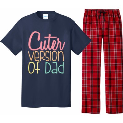 Cuter Version Of Dad. Funny Cute Pajama Set