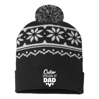 Cuter Version Of Dad Girl USA-Made Snowflake Beanie