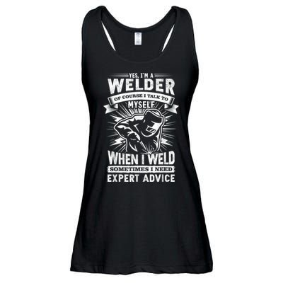 Cool Vintage Outdoors Welders S, Welding Ladies Essential Flowy Tank