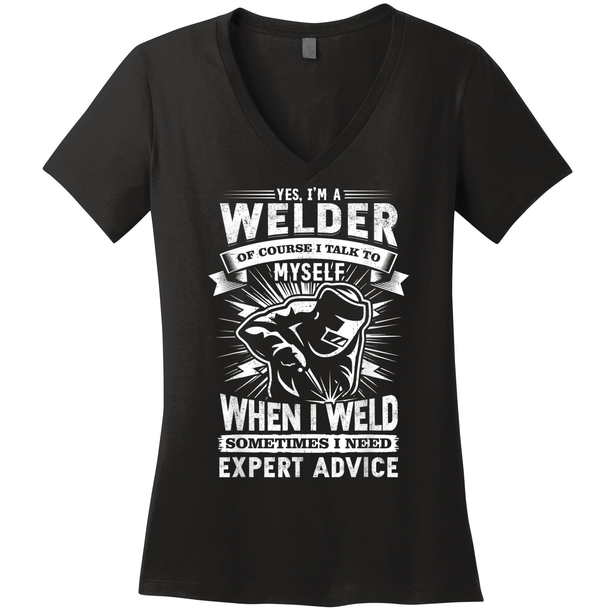 Cool Vintage Outdoors Welders S, Welding Women's V-Neck T-Shirt