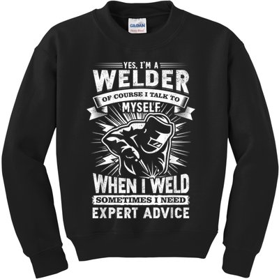 Cool Vintage Outdoors Welders S, Welding Kids Sweatshirt