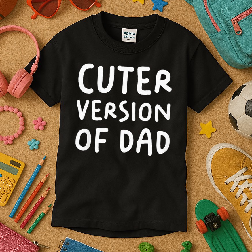 Cuter Version Of Dad Funny Kids T-Shirt