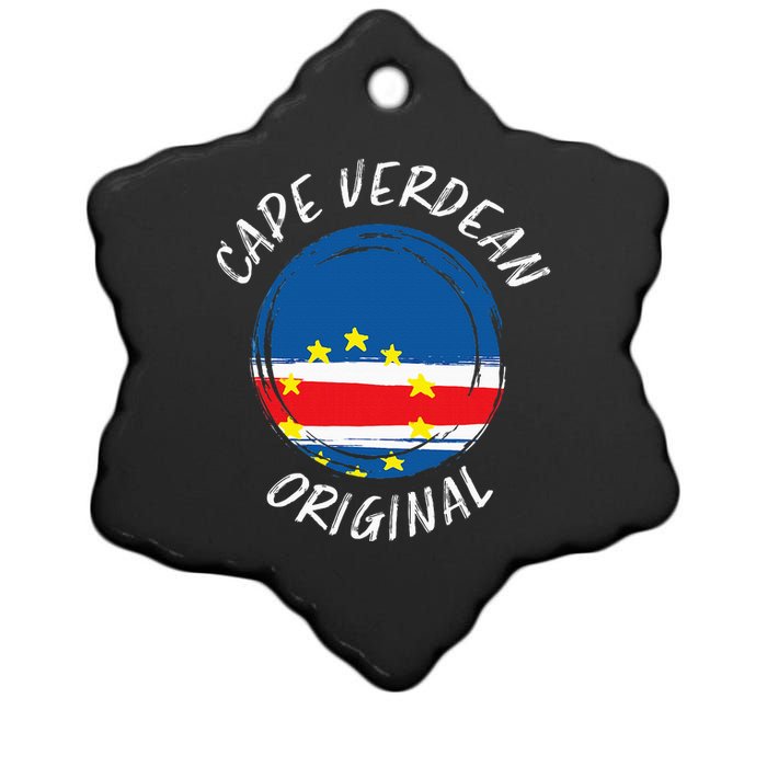 Cape Verdean Original Cape Verde Cape Verdean Ceramic Star Ornament