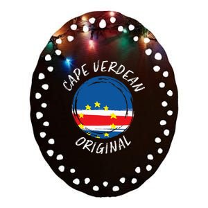 Cape Verdean Original Cape Verde Cape Verdean Ceramic Oval Ornament