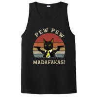 Cat Vintage PewPewPew Madafakas Cat Crazy Pew Vintage PosiCharge Competitor Tank