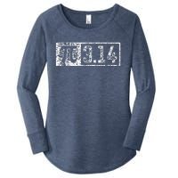 Cool Vintage Pi Day March 14 Women's Perfect Tri Tunic Long Sleeve Shirt