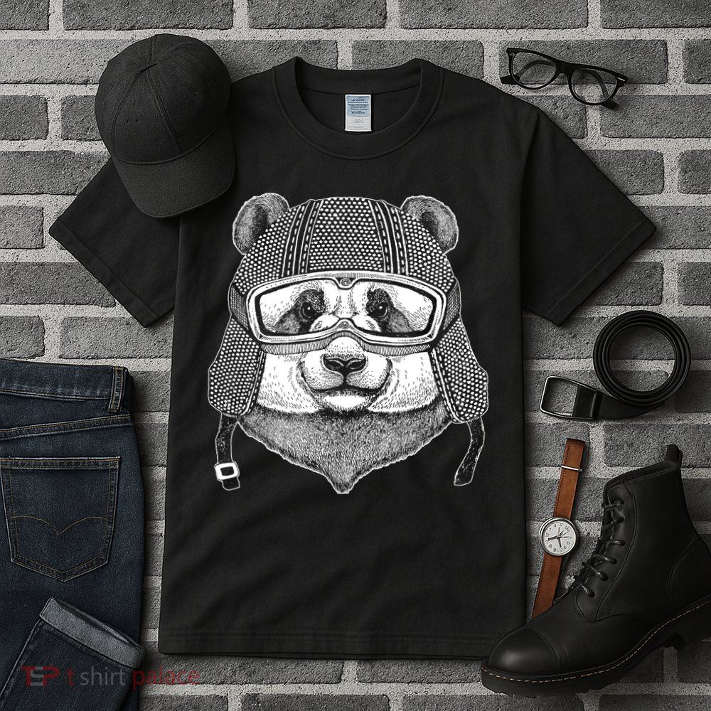 Cool Vintage Panda Aviator Pilot Tall T-Shirt