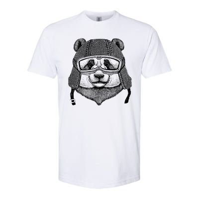 Cool Vintage Panda Aviator Pilot Softstyle® CVC T-Shirt