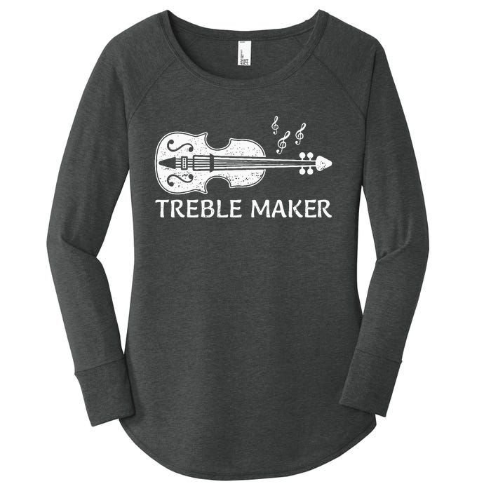 Cool Violin Player Violinist Viola Lover Women's Perfect Tri Tunic Long Sleeve Shirt