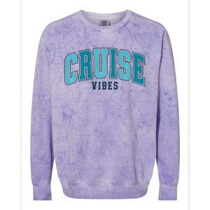 Cruise Vibes Premium Colorblast Crewneck Sweatshirt