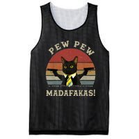 Cat Vintage PewPewPew Madafakas Cat Crazy Pew Vintage Mesh Reversible Basketball Jersey Tank