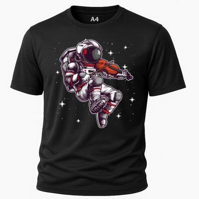 Cool Violin Player Astronaut For Men Women Viola Music Lover Performance Shirt
