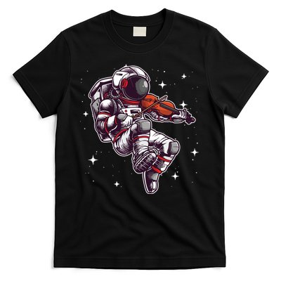 Cool Violin Player Astronaut For Men Women Viola Music Lover T-Shirt