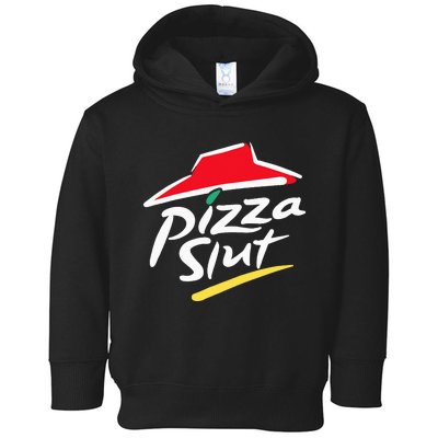 Cool Vintage Pizza Slut Toddler Hoodie