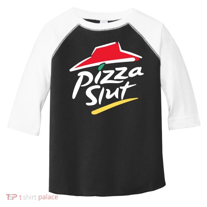 Cool Vintage Pizza Slut For Men And Women Toddler Fine Jersey T-Shirt