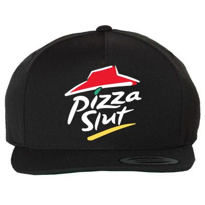 Cool Vintage Pizza Slut For Men And Women Wool Snapback Cap