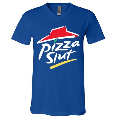 Cool Vintage Pizza Slut For Men And Women V-Neck T-Shirt