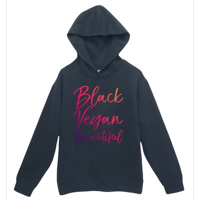 Cute Vegan Quote Funny Vegetarian Gift Black Vegan Beautiful Gift Urban Pullover Hoodie