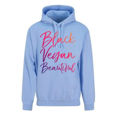 Cute Vegan Quote Funny Vegetarian Gift Black Vegan Beautiful Gift Unisex Surf Hoodie