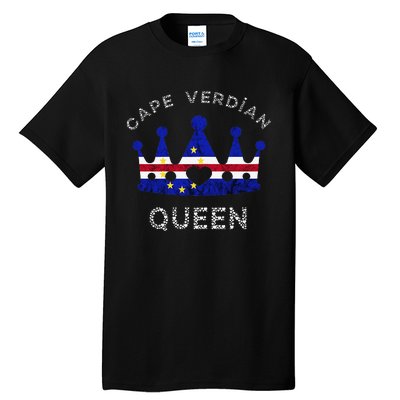 Cape Verde Queen Cape Verdean Pride Cape Verdean Crown Tall T-Shirt