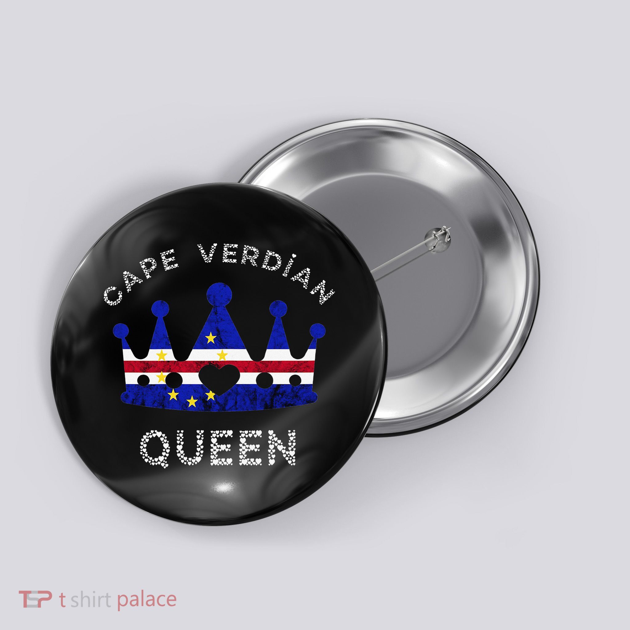 Cape Verde Queen Cape Verdean Pride Cape Verdean Crown Button